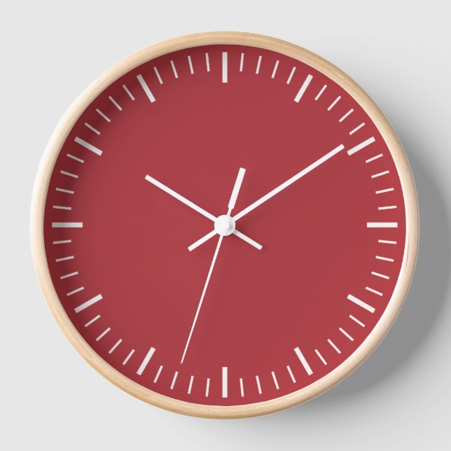 Reloj de pared roja (Anverso)