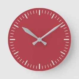 Reloj de pared roja