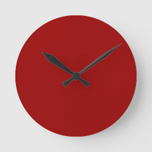 Reloj de pared rojo