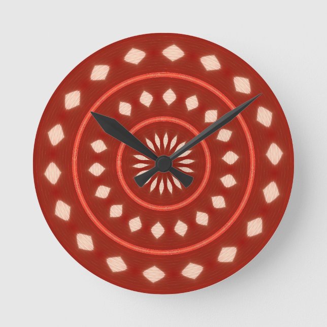 Reloj de pared rojo (Anverso)