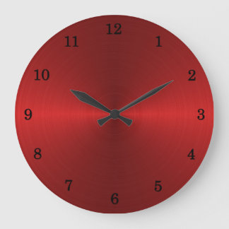 Reloj de pared rojo de Stell