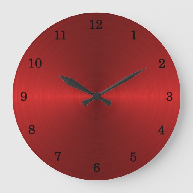 Reloj de pared rojo de Stell (Anverso)