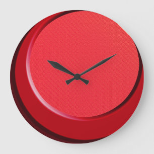 Reloj de pared rojo moderno retro de los años 50