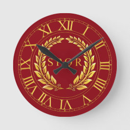 Reloj de pared romano de SPQR