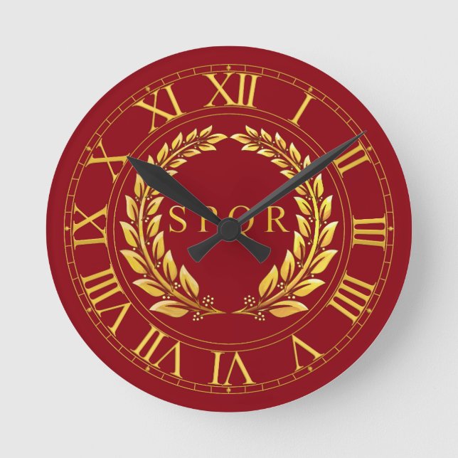 Reloj de pared romano de SPQR (Anverso)
