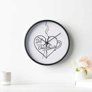 Reloj de pared romántico para parejas con dos cora