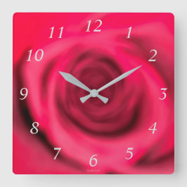 Reloj de pared Rosa borroso