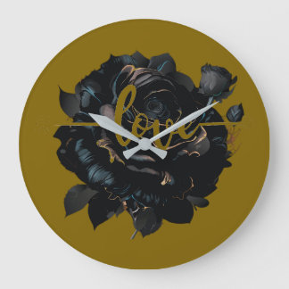 Reloj de pared Rosa de amor