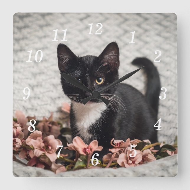 Reloj de pared Rosa de bonito Bella (Anverso)