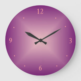 Reloj de pared rosa liso >