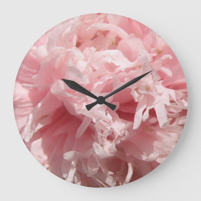 Reloj de pared rosa pálido de bonito (Anverso)