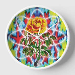 Reloj de pared Rosa Rad Rad
