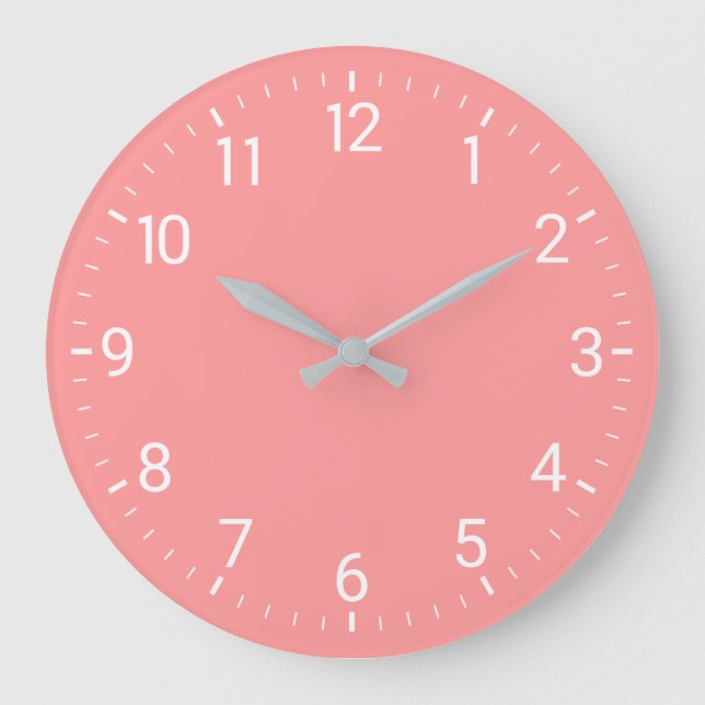 Reloj de pared rosado (Anverso)