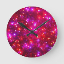 Reloj de pared "Rosy Sparkle"