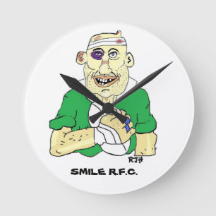 Reloj de pared: rugby personalizado