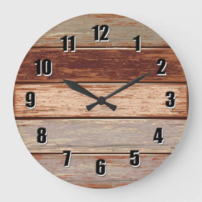 Regalo Personalizado Reloj Mural De Madera RÃºstico Reloj De Pared