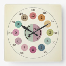 Reloj de pared rústico estilo casa de campo