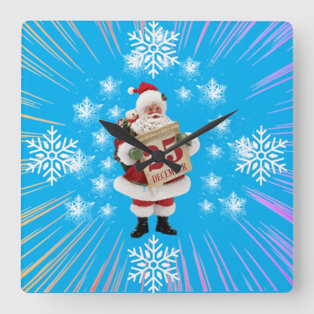 Reloj de pared Santa Claus (Anverso)