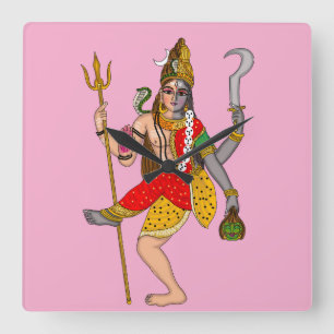 Reloj de pared Shiva Kali