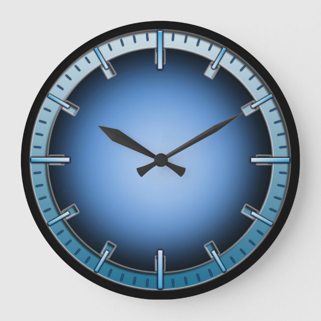 Reloj de pared sin números con resplandor interior (Anverso)