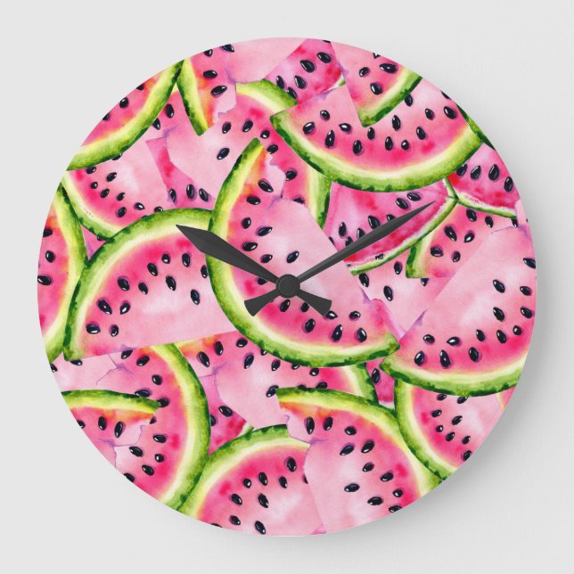Reloj de pared sorpresivo de la sandía (Anverso)