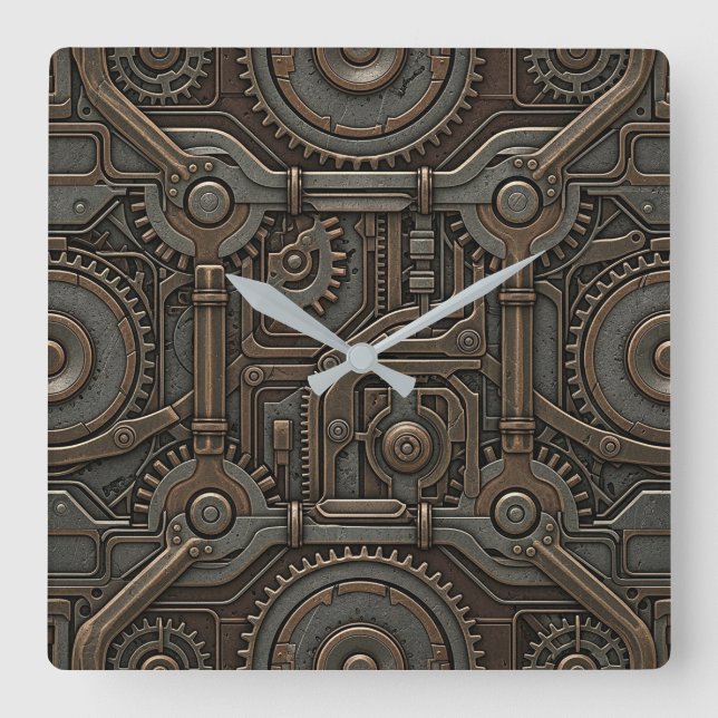 Reloj de pared Steampunk (Anverso)