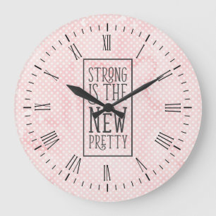 Reloj de pared Strong is the New Pretty