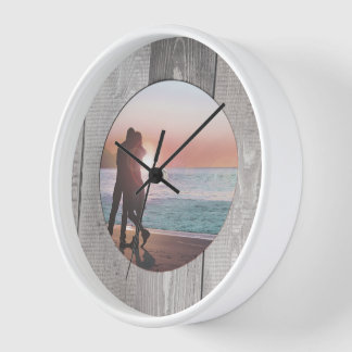 Reloj De Pared Su decoración para el hogar de madera de granero c