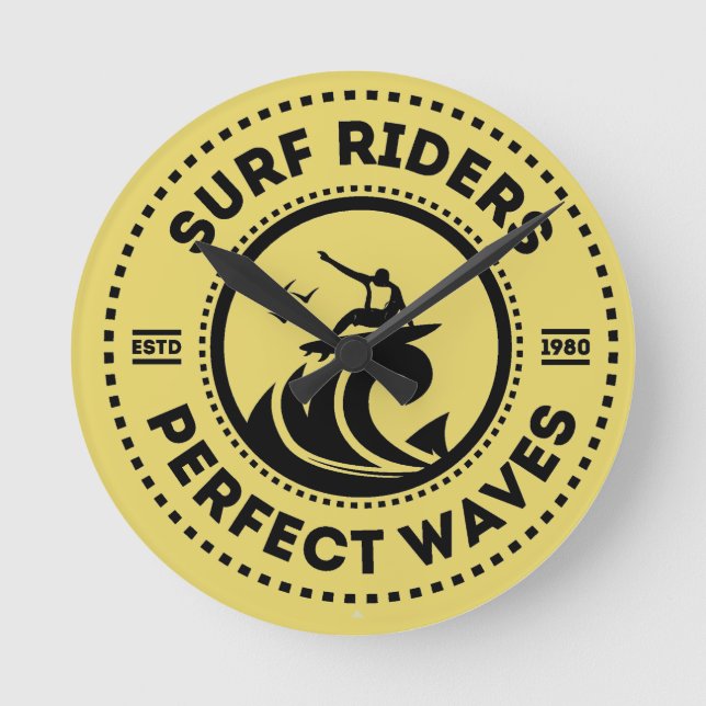 Reloj de pared Surf Rider (Anverso)
