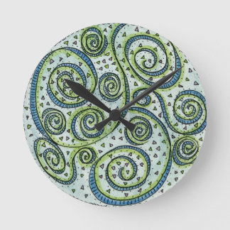 Reloj de pared Swirl Mandala