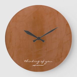 Reloj de pared tangerina pensando en ti