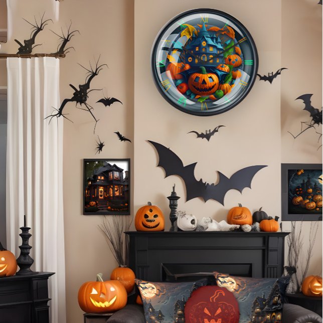 Reloj de pared temático de Halloween para decorar (Subido por el creador)