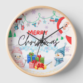 Reloj de pared temático para navidades
