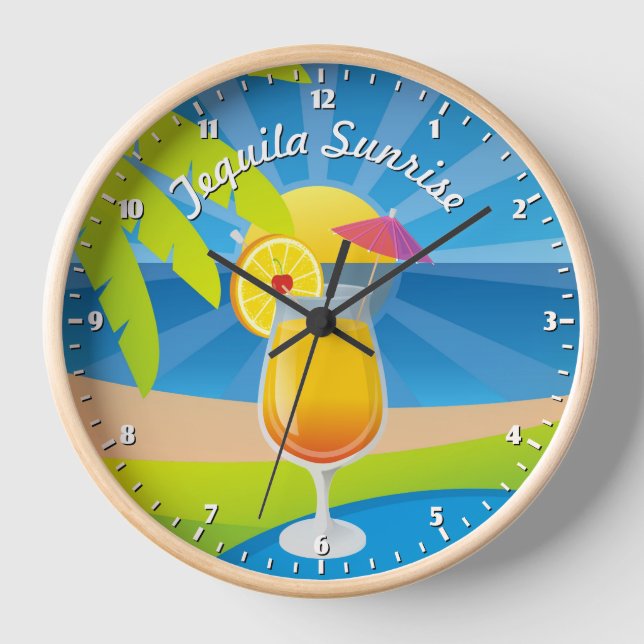 Reloj De Pared Tequila sunrise (Anverso)
