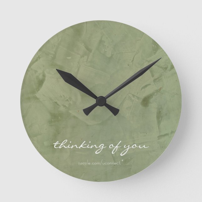 Reloj de pared Thinking Of You Sage (Anverso)