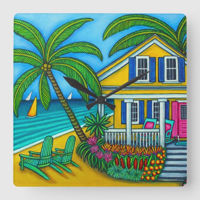 Reloj de pared Ticket to Paradise (Anverso)