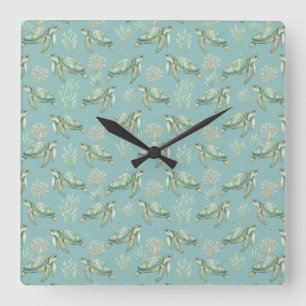 Reloj de pared tortuga marina