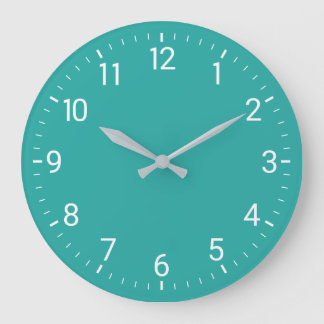Reloj de pared turquesa