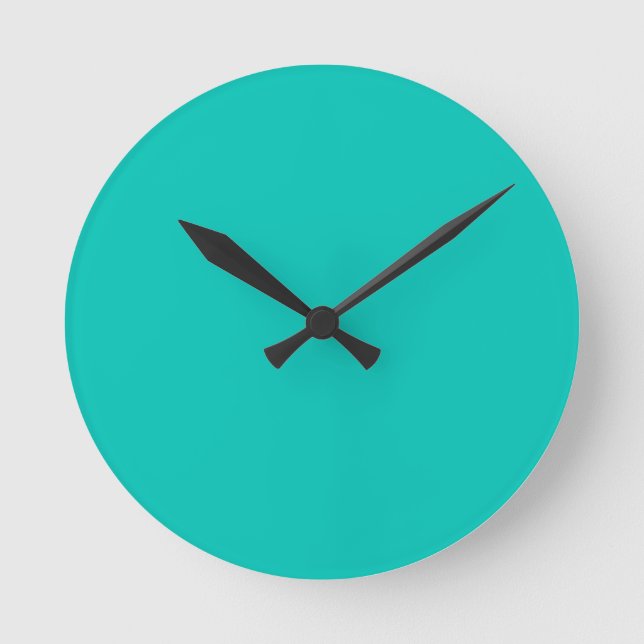 Reloj de pared turquesa (Anverso)