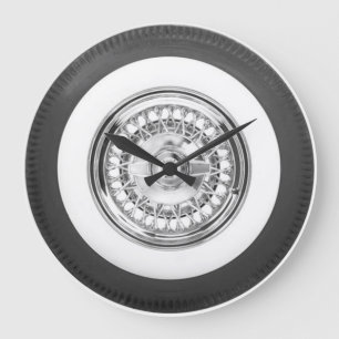 Reloj de pared único con diseño del neumático