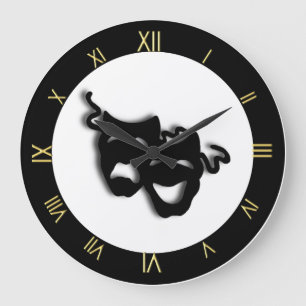 Reloj de pared único del teatro de la comedia y d