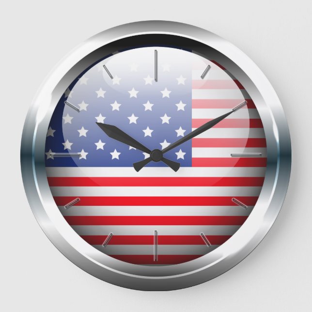 Reloj de pared USA 1 (con opciones) (Anverso)