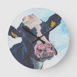 Reloj de pared - vaca frisia irlandesa 0254