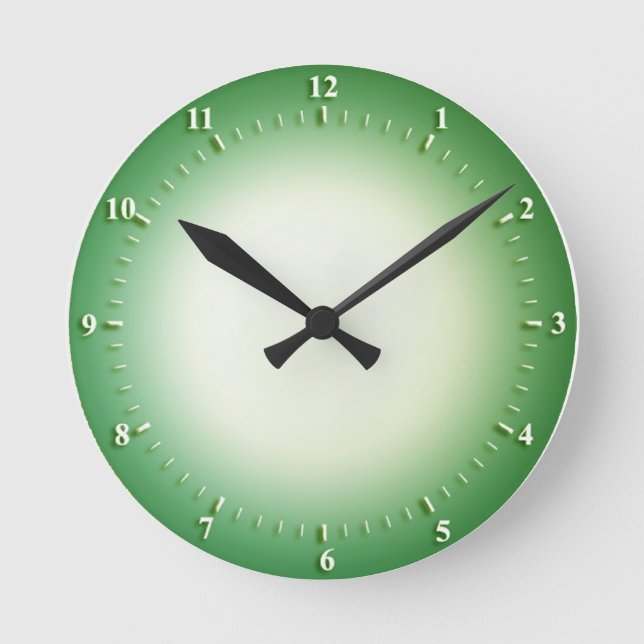 Reloj de pared verde (Anverso)