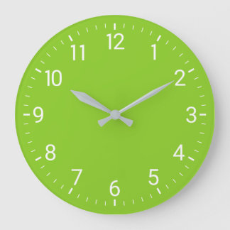Reloj de pared verde