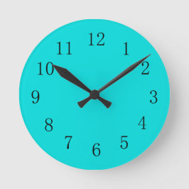 Reloj de pared verde azul