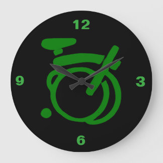 Reloj de pared verde de Carreras Brompton