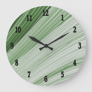 Reloj de pared verde de la astilla