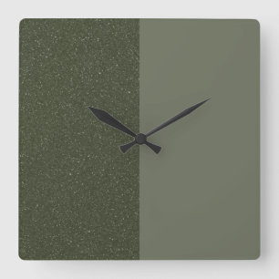 Reloj de pared verde de medio y medio mosquito
