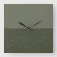 Reloj de pared verde de mezs con media textura